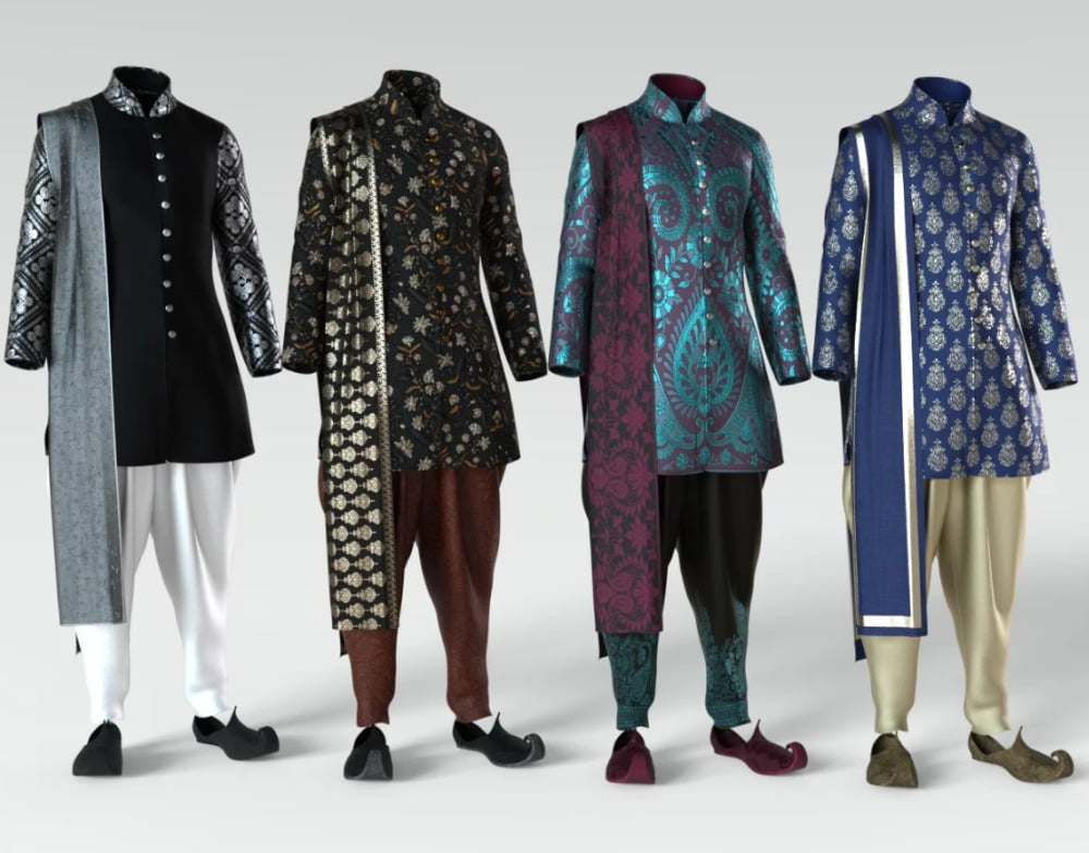 Traditional Eastern Outfit Textures