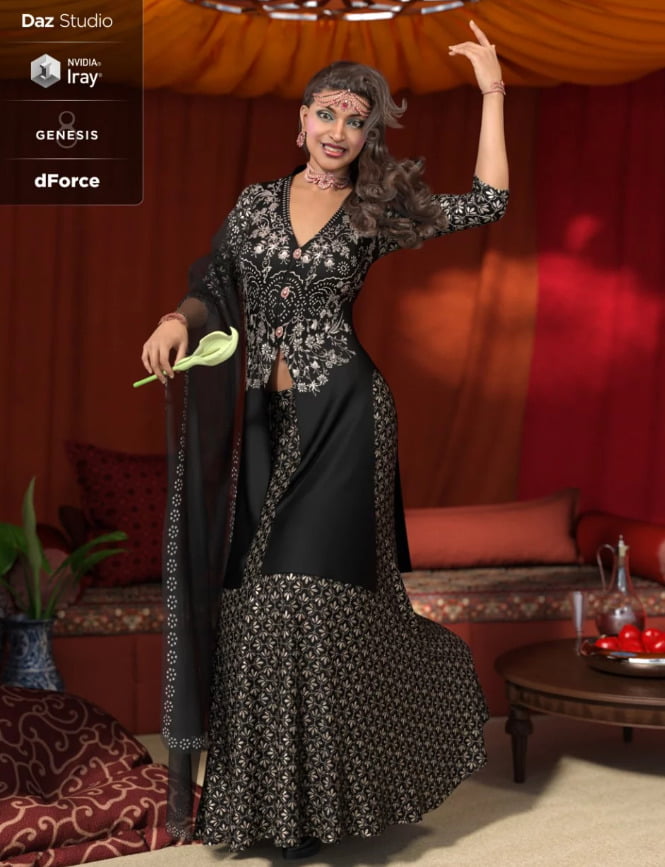 dForce Amara Outfit for Genesis 8 Female(s)