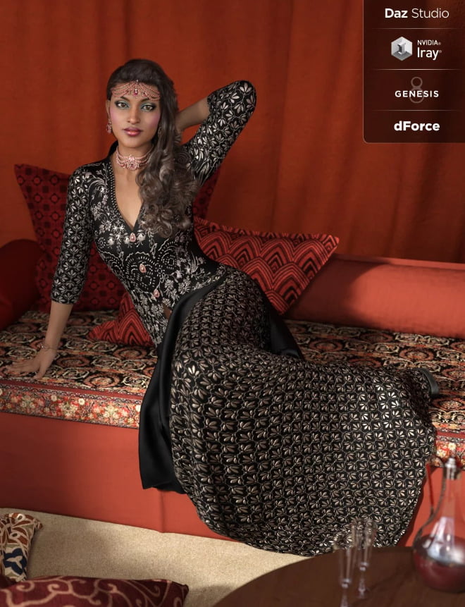 dForce Amara Outfit for Genesis 8 Female(s)