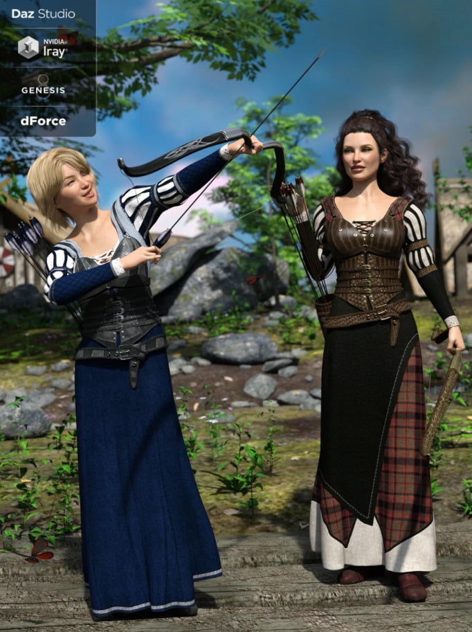 dForce Meadow Whispers Outfit Textures