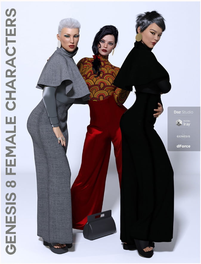 dForce Minimalist Chic Outfit for Genesis 8 Female(s)
