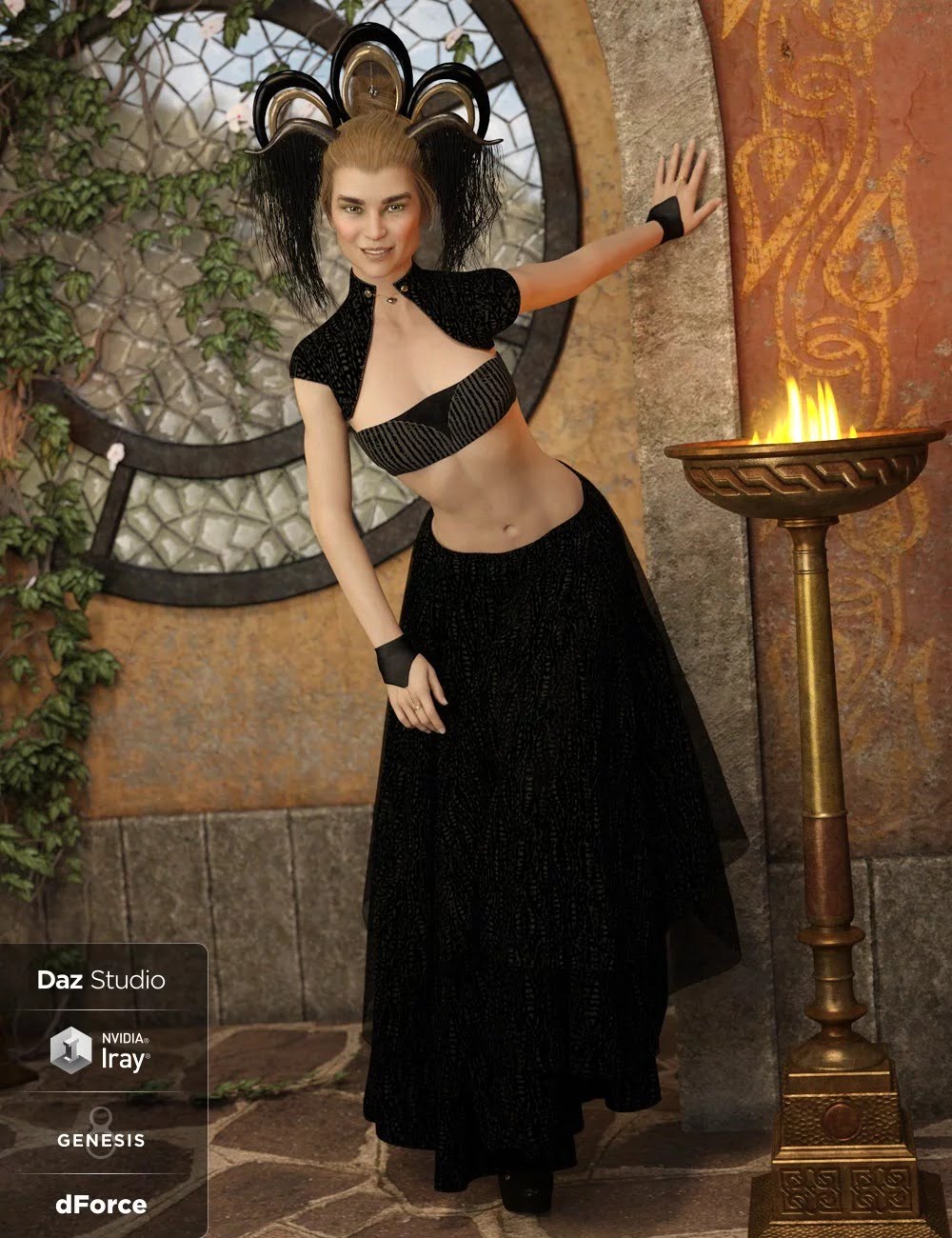 dForce Minute 2 Midnight Outfit Textures