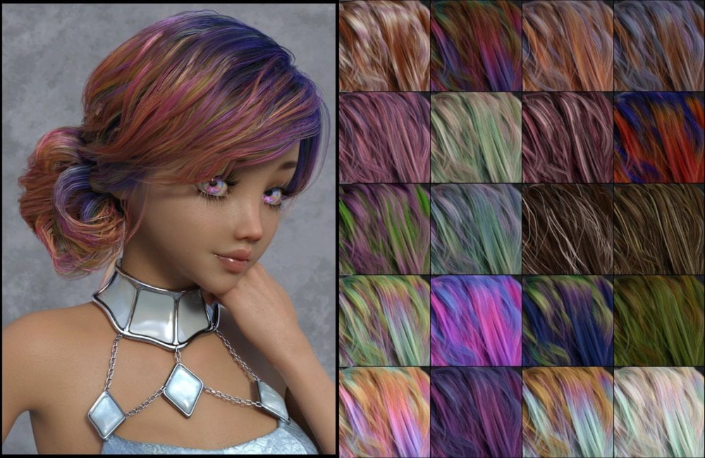 DG Iray 200 Hair Color Shaders and Merchant Resource