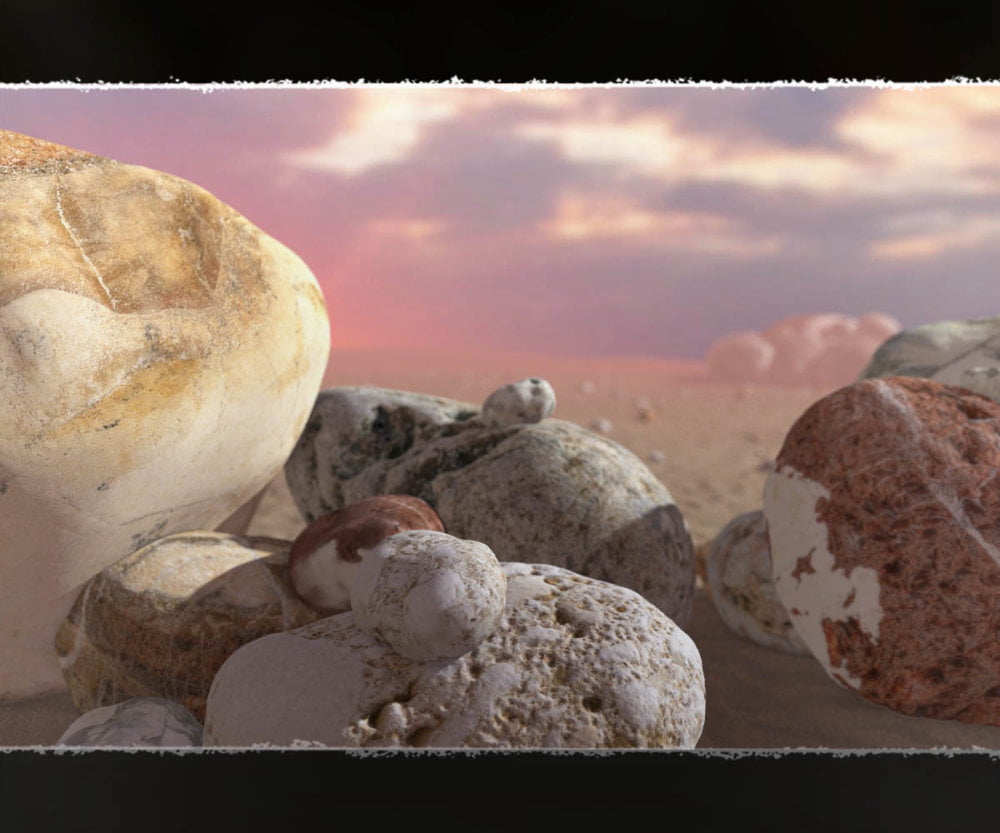 Photo Props: Sea Washed Beach Rocks