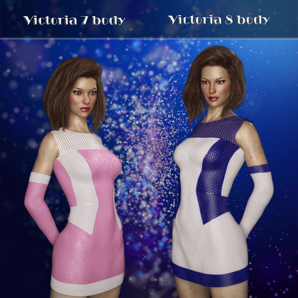 JMR Elegant Leather Dress for G3F and G8F