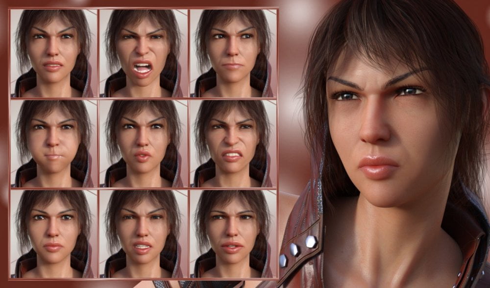 Strong Will - Expressions for Genesis 8 Female(s)