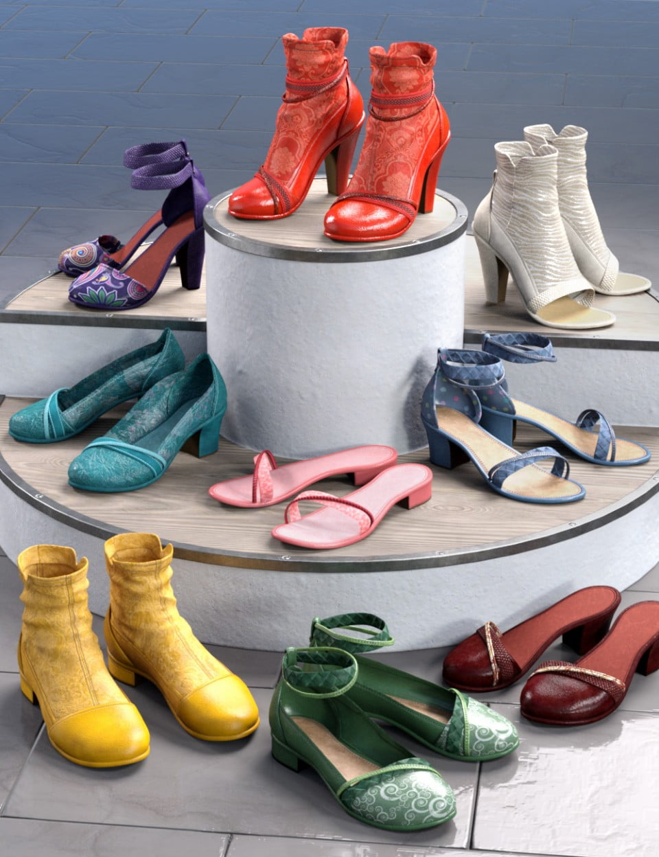 All Season Shoes Texture Add-on