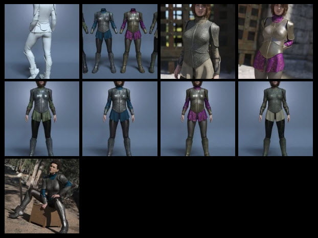 Maid At Arms Armor for Genesis 8 Female(s)