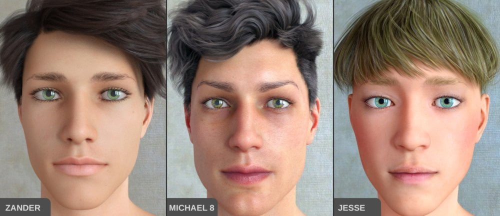 Eyebrows Collection for Genesis 8 Male(s)