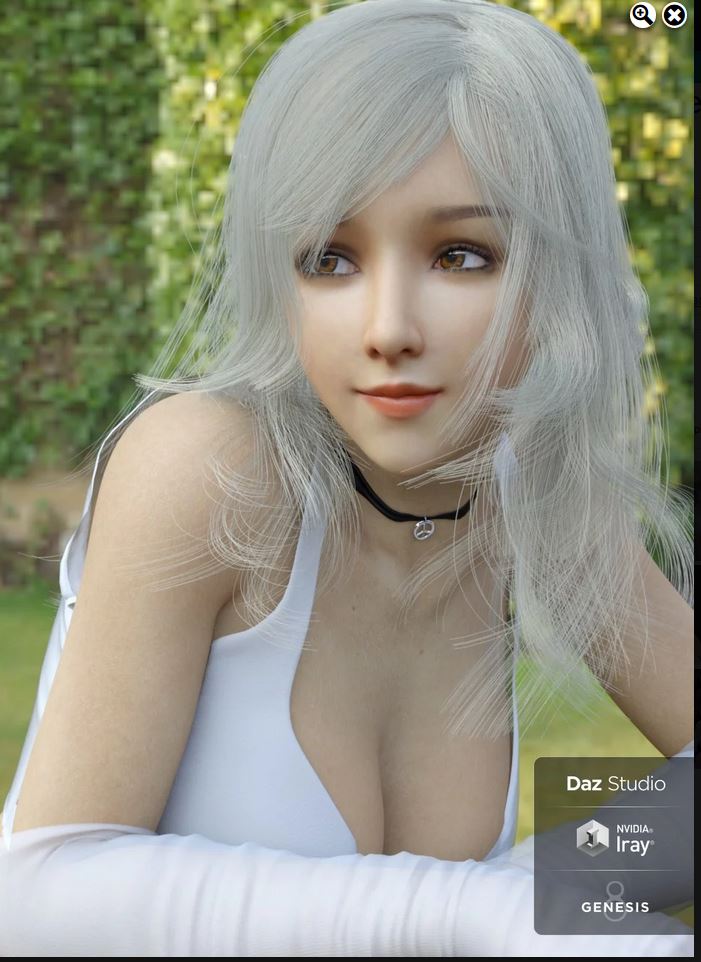 Lancy Character with dForce Hair and Expressions for Genesis 8 Female