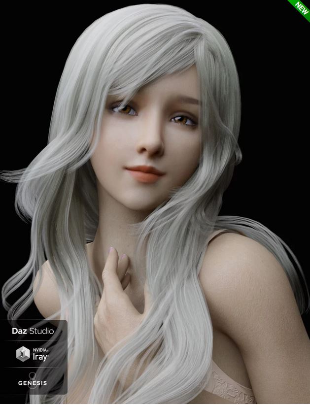 Lancy Character with dForce Hair and Expressions for Genesis 8 Female