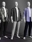 Casual Styles Textures for dForce My Guy Jeans and Shirt