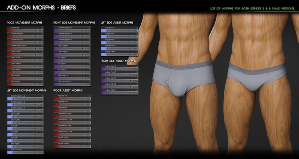 Fit Control Add-On for Genesis 3 & 8 Male