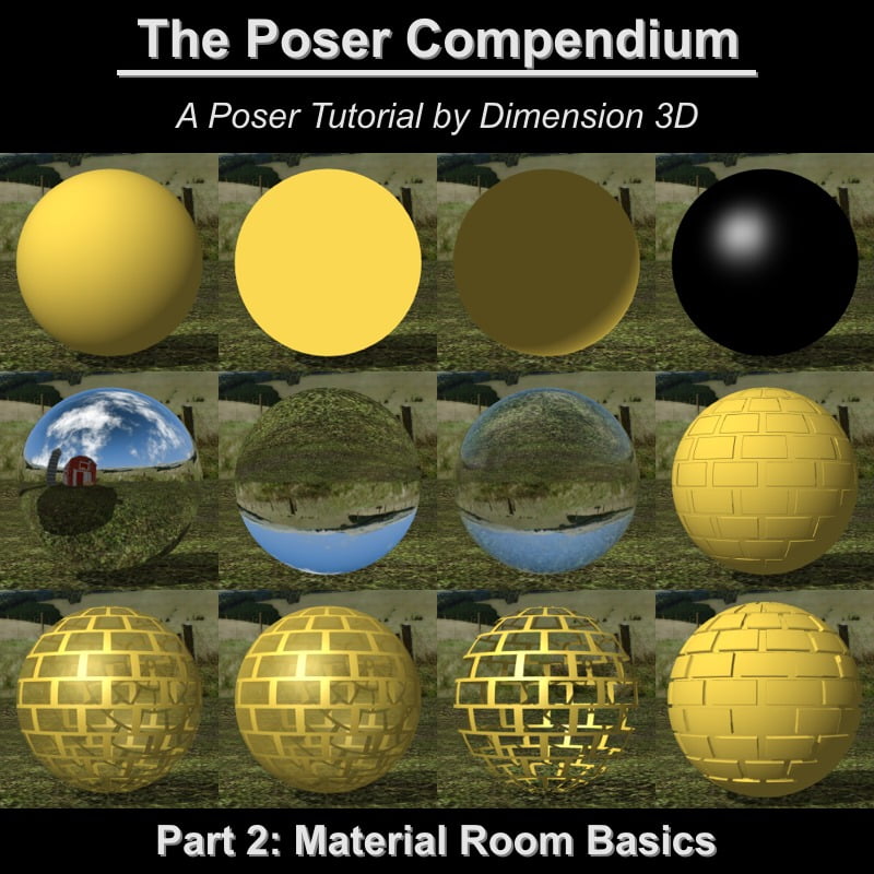 Material Room Basics – The Poser Compendium Part 2