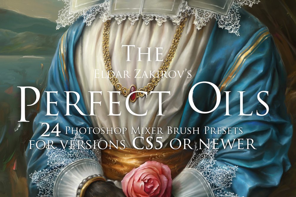 Oil Paints Mixer Brush Presets For Photoshop CS5+