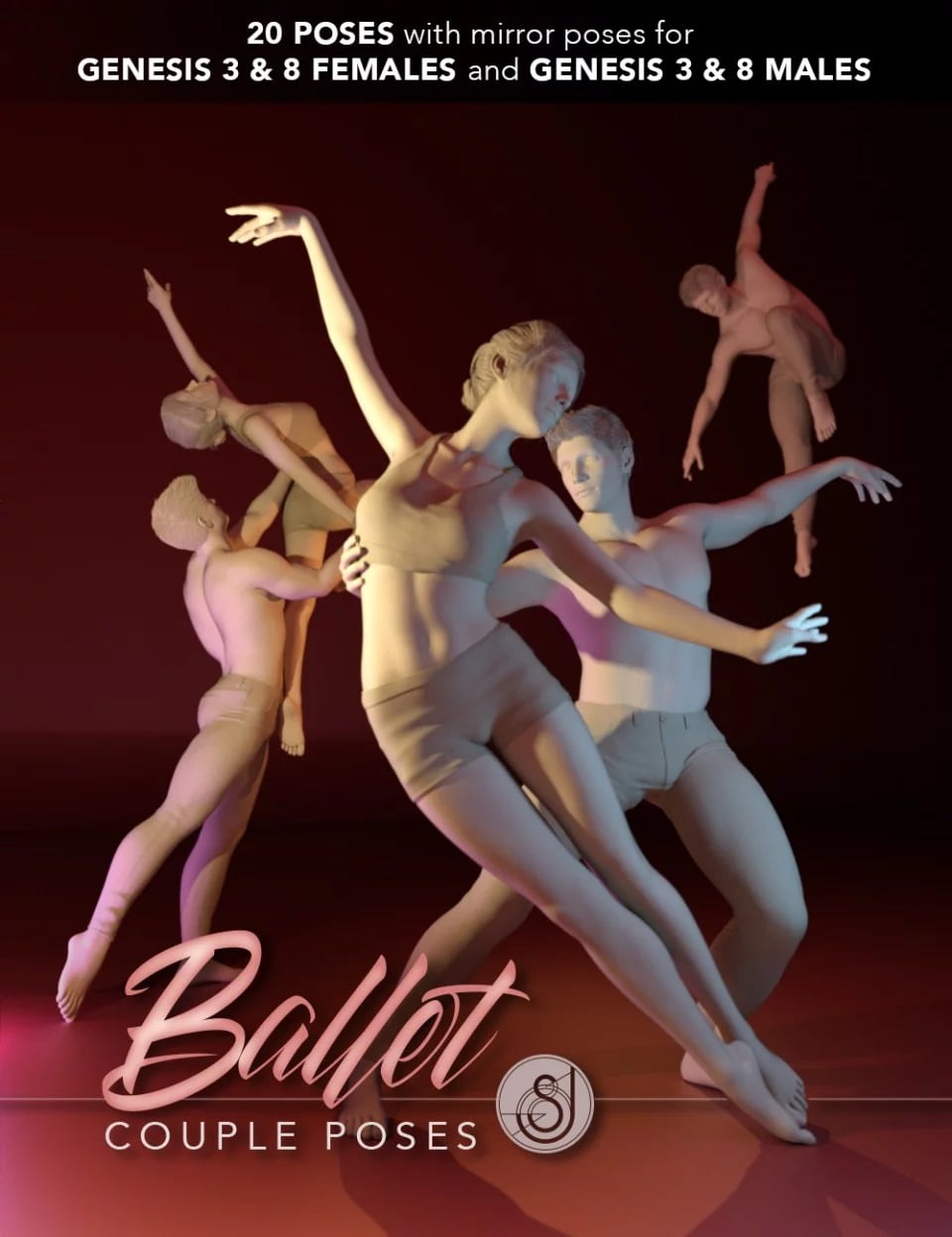 Ballet Couple Poses for Genesis 3 and 8
