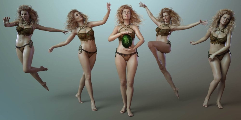 CDI Poses and Expressions for Ellithia 8 and Genesis 8 Female