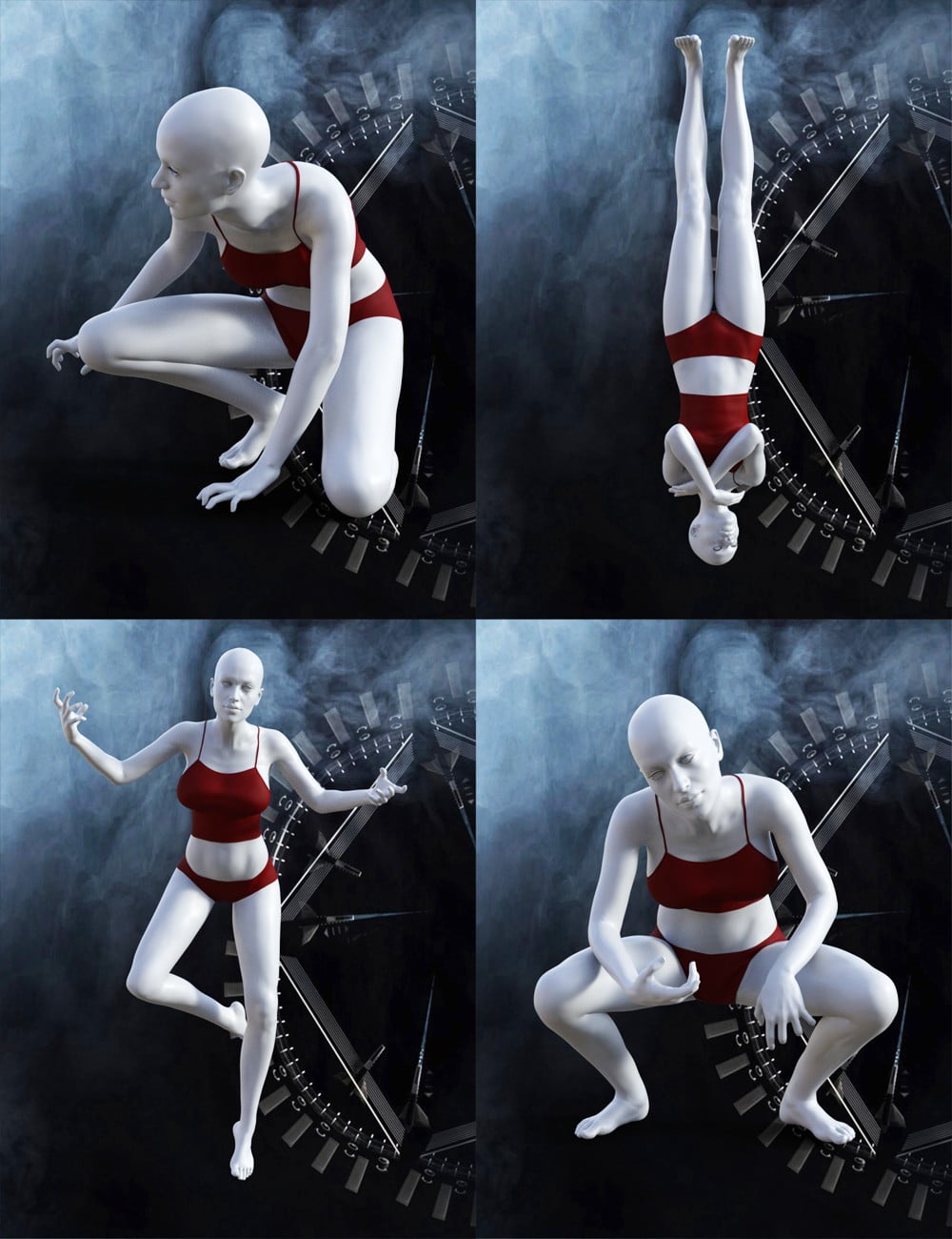 Crescent Moon Poses for Genesis 8 Female