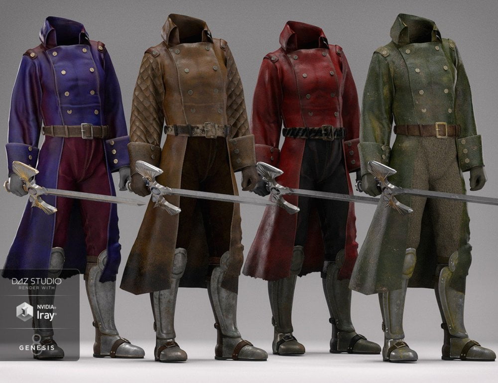 dForce Adventurer Knight Textures