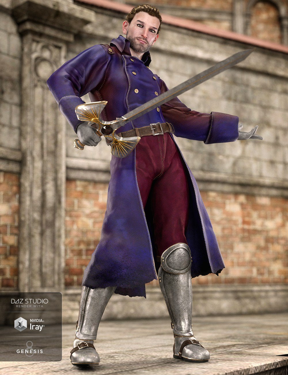 dForce Adventurer Knight Textures