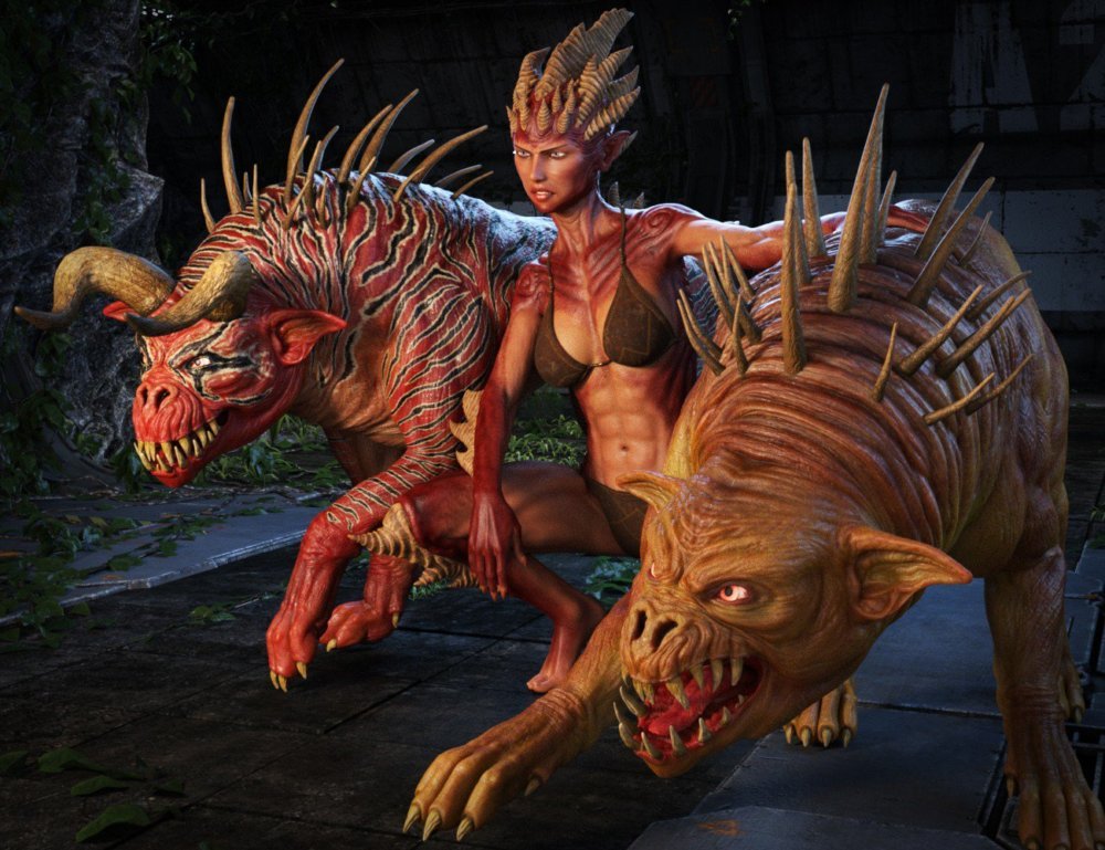 Demon Dog HD for Daz Dog 8