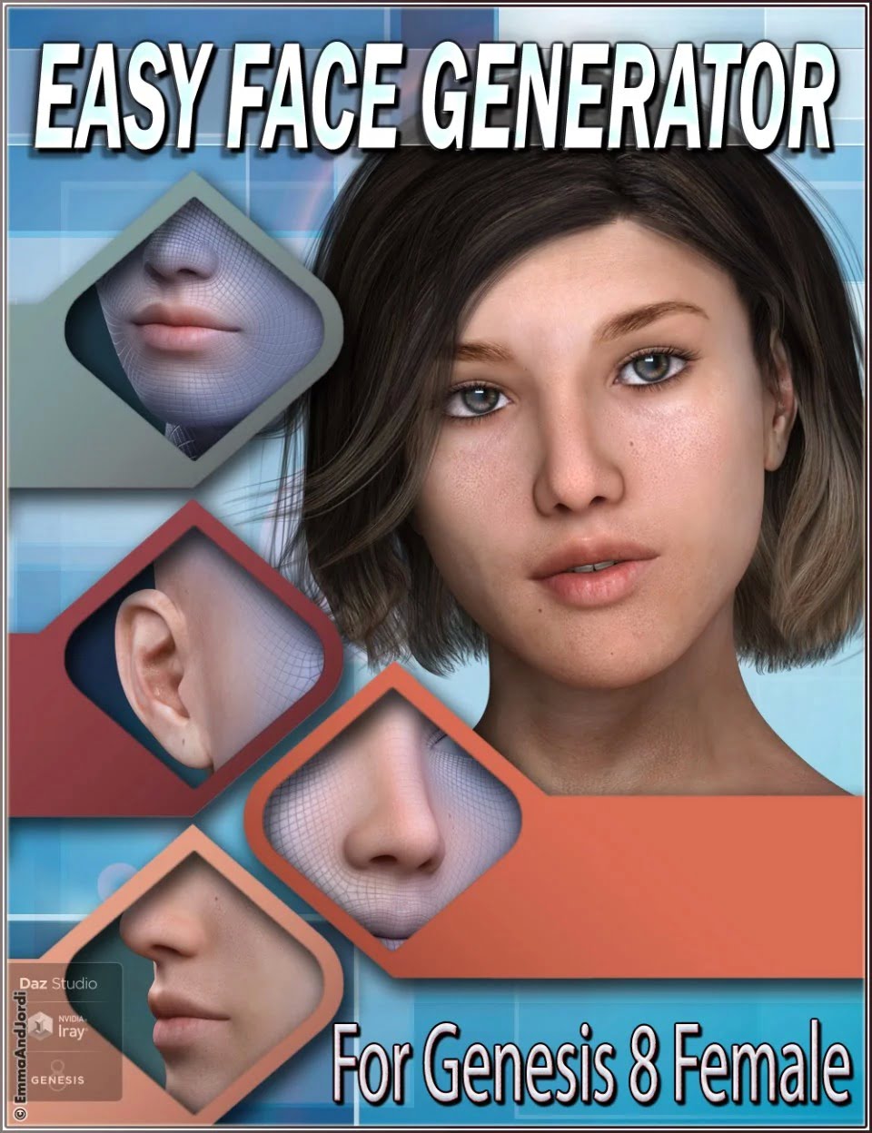 EJ Easy Face Generator For Genesis 8 Female(s)