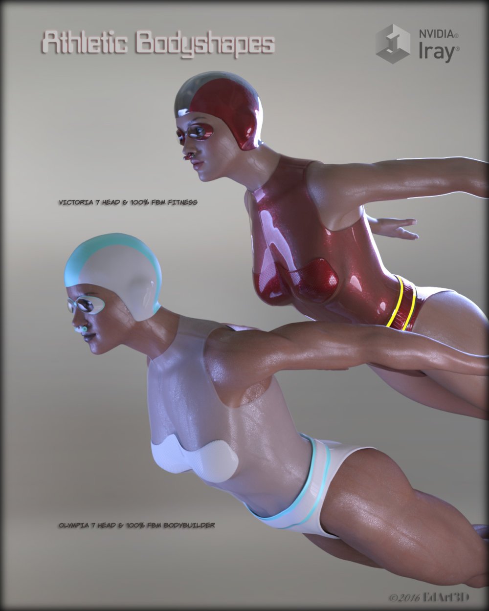 Athletic Futuristica for G3F - Swimming AddOn