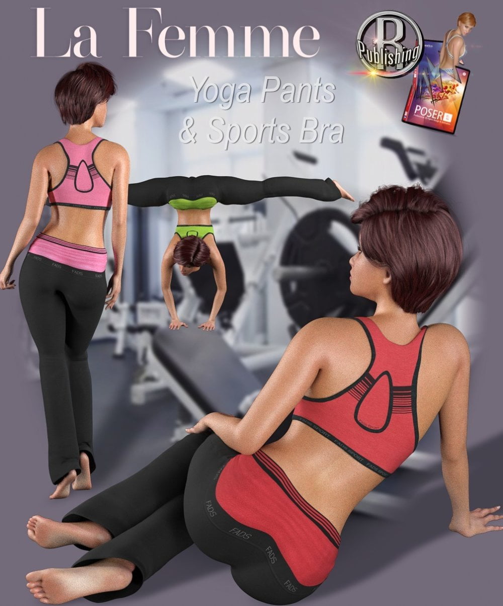 FADS Yoga Pants & Sports Bra for La Femme and Poser 11