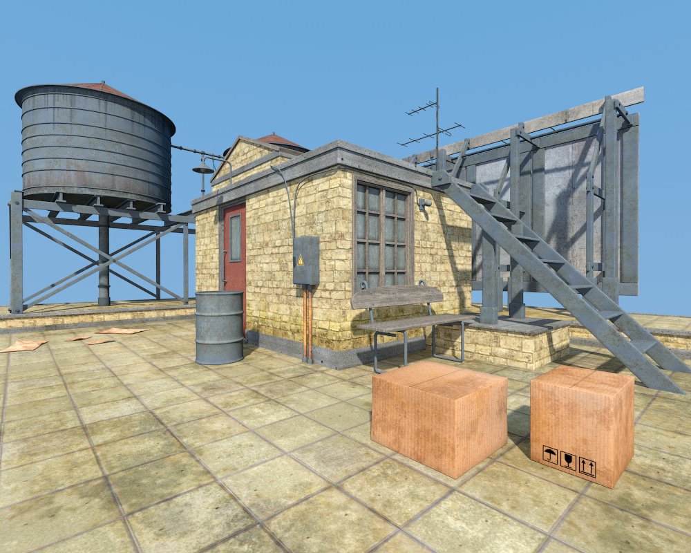 Industrial roof construction