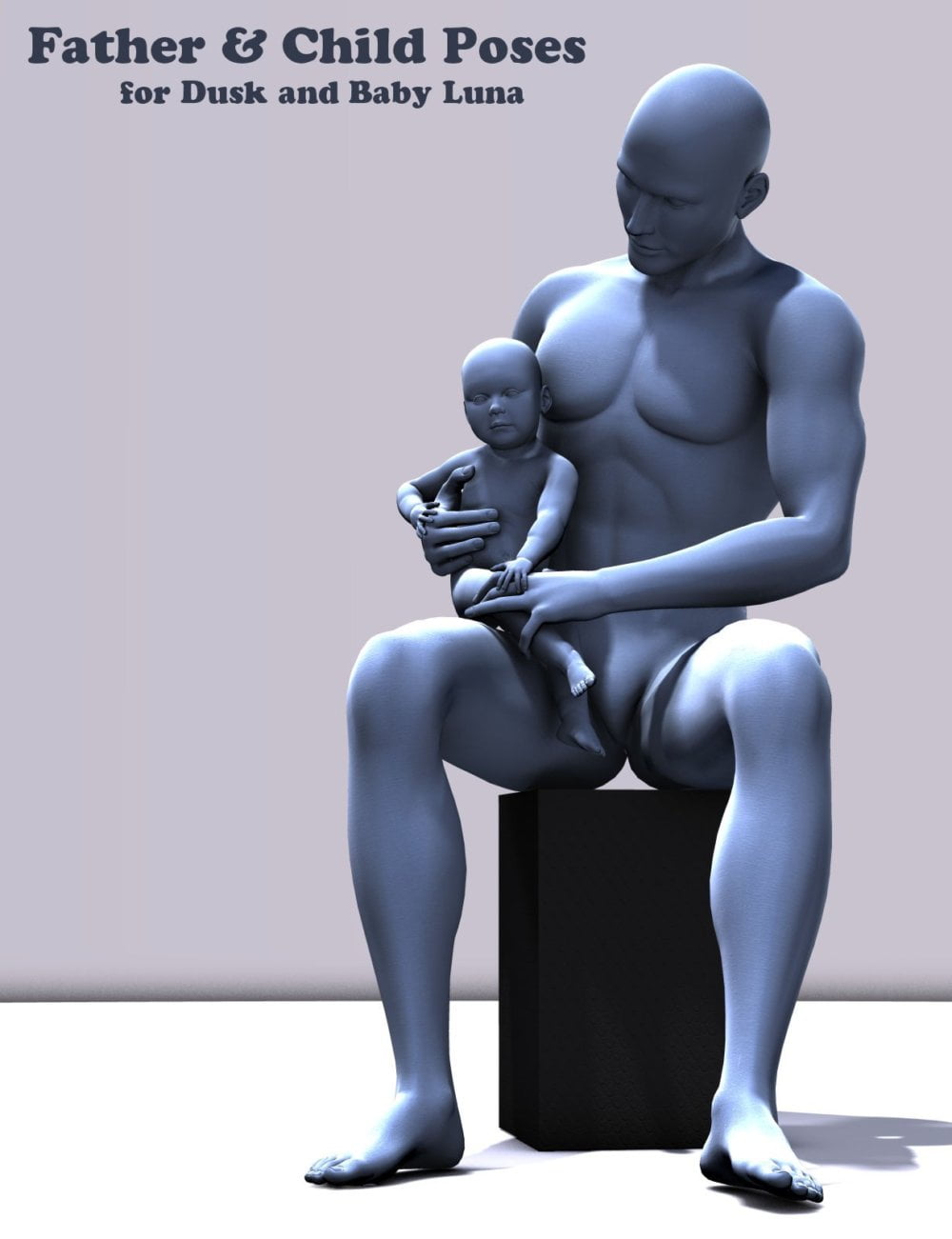 Father and Child Poses for Dusk and Baby Luna