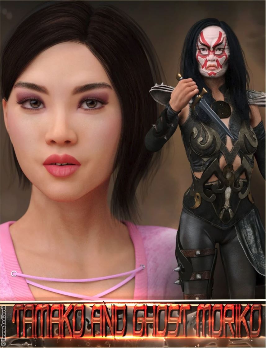 EJ Tamako And Ghost Moriko HD For Genesis 8 Female