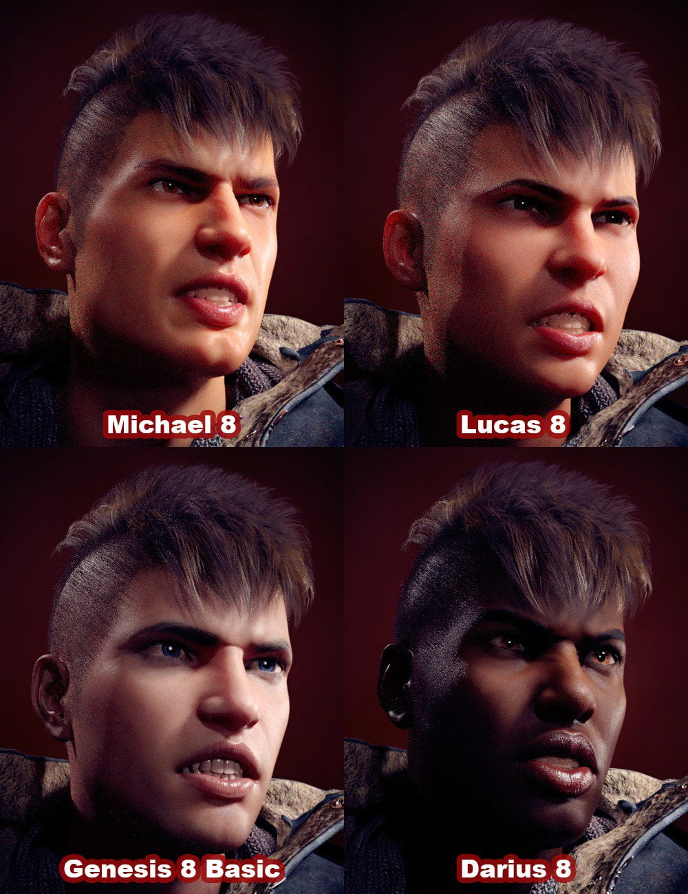 RealDevil Expressions for Genesis 8 Male(s)