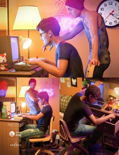 61367-Retro-Gamer-Poses-for-Genesis-8-Male-1-3