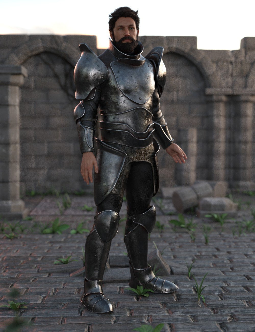 Battleworn Armor for Genesis 8 Male(s)