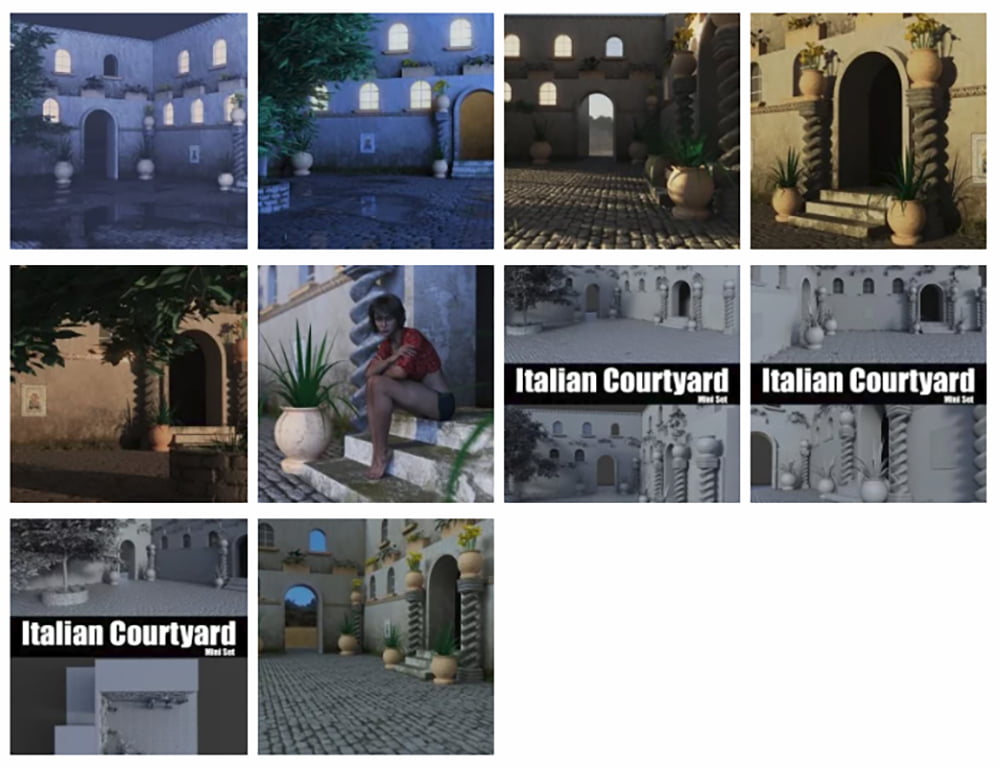 Italian Courtyard - Mini Set