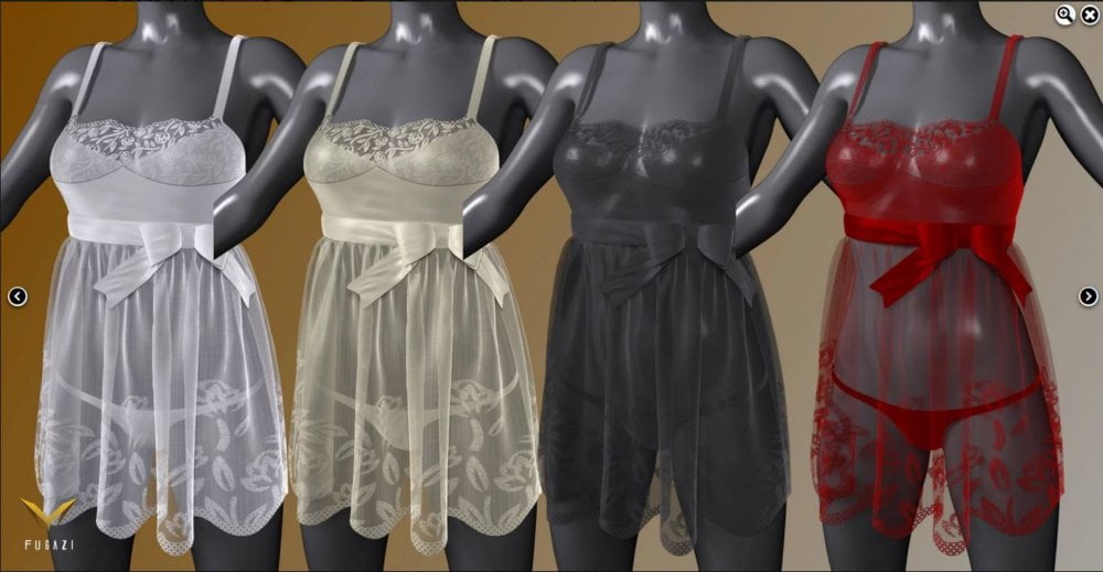 FGHM Nighty & Panty For Genesis 8 Female(s)