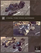 Cyborg Three Wheel Motorbike