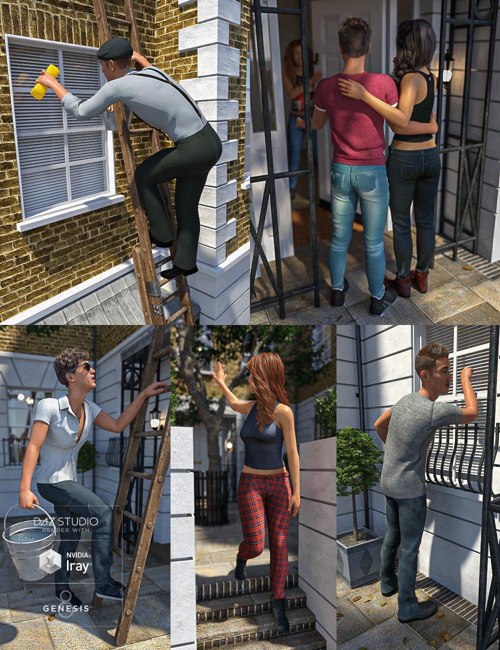 London Courtyard Poses and Props for Genesis 8 London Courtyard Poses and Props for Genesis 8