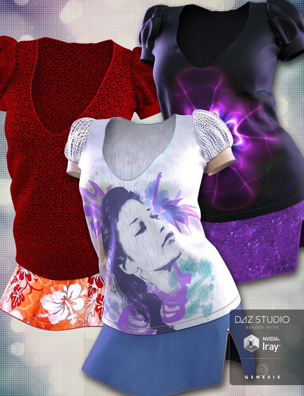 Casual Summer Outfit for Genesis 3 Female(s)