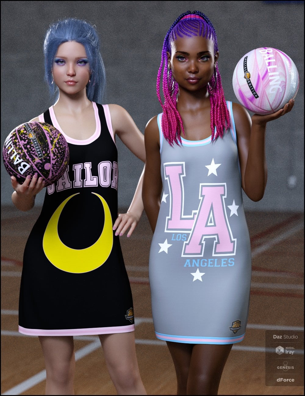 dForce Basketball Dress Textures