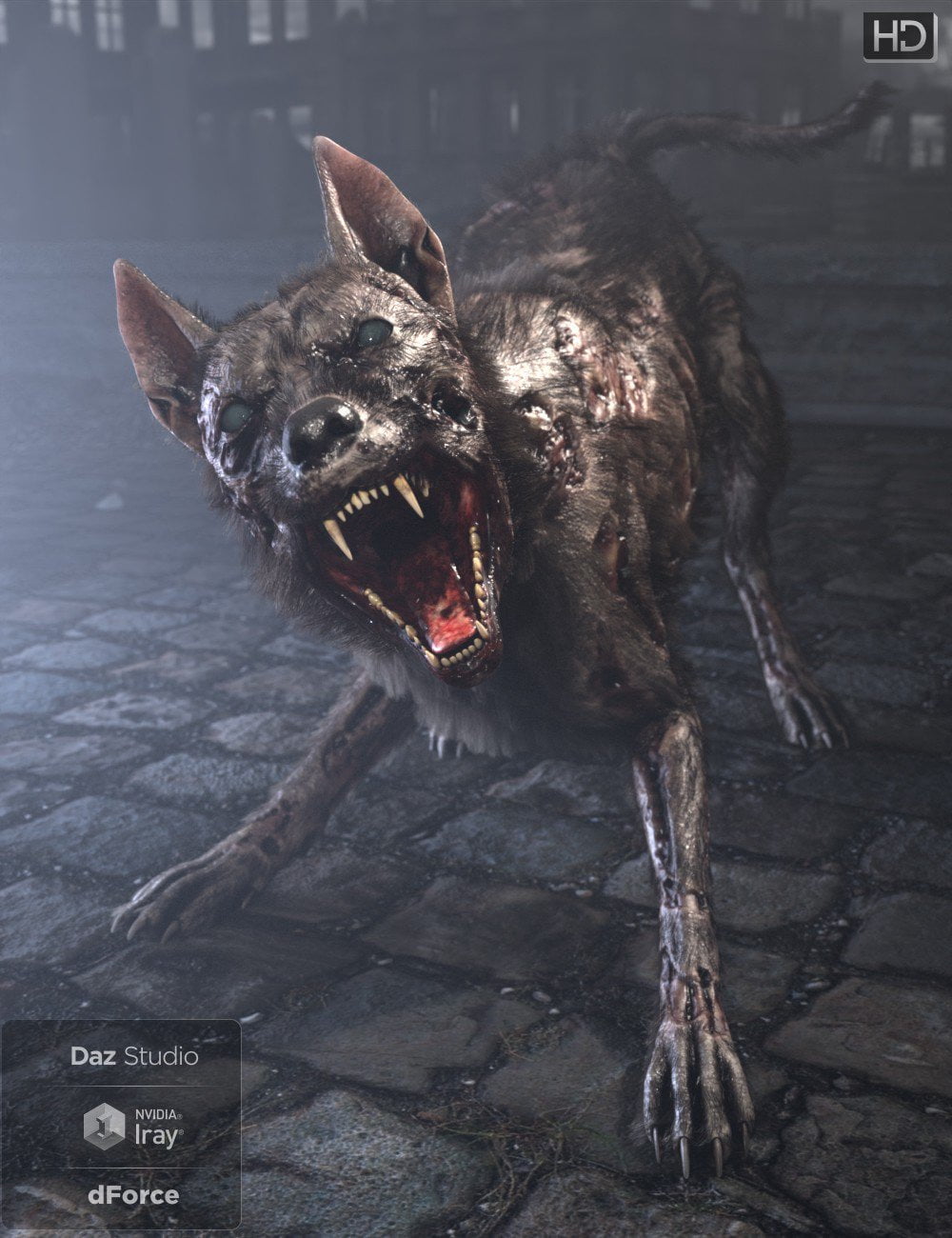 GP Zombie Dog for DAZ Dog 8