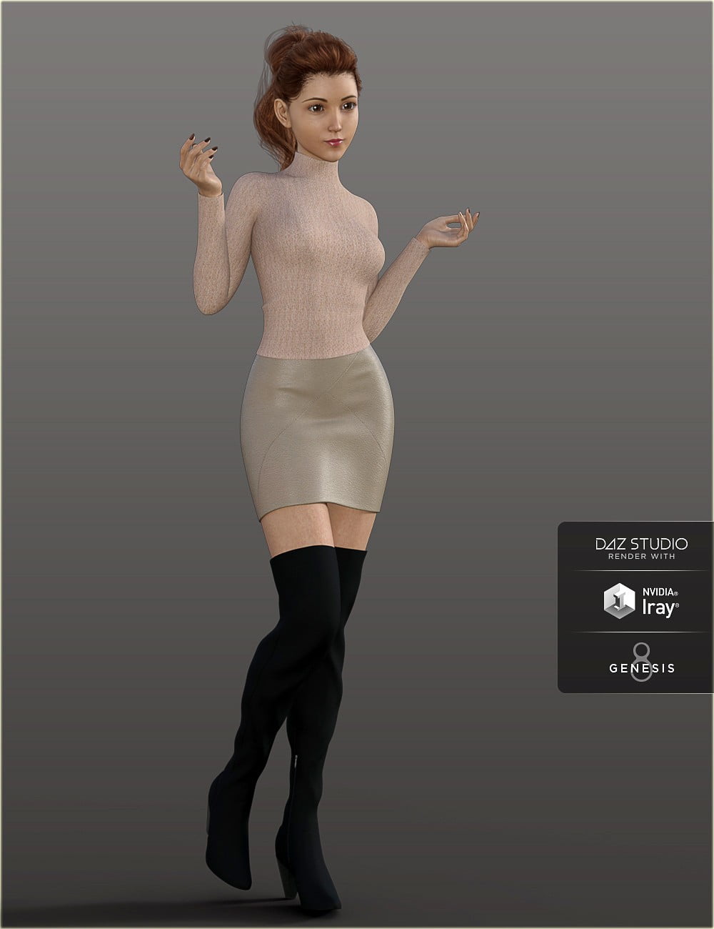 H&C Trench Coat Outfit for Genesis 8 Female(s)