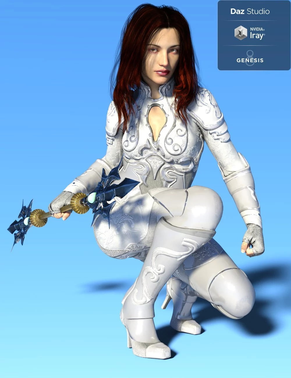 Jiwoo Battle Mage Outfit for Genesis 8 Female(s)