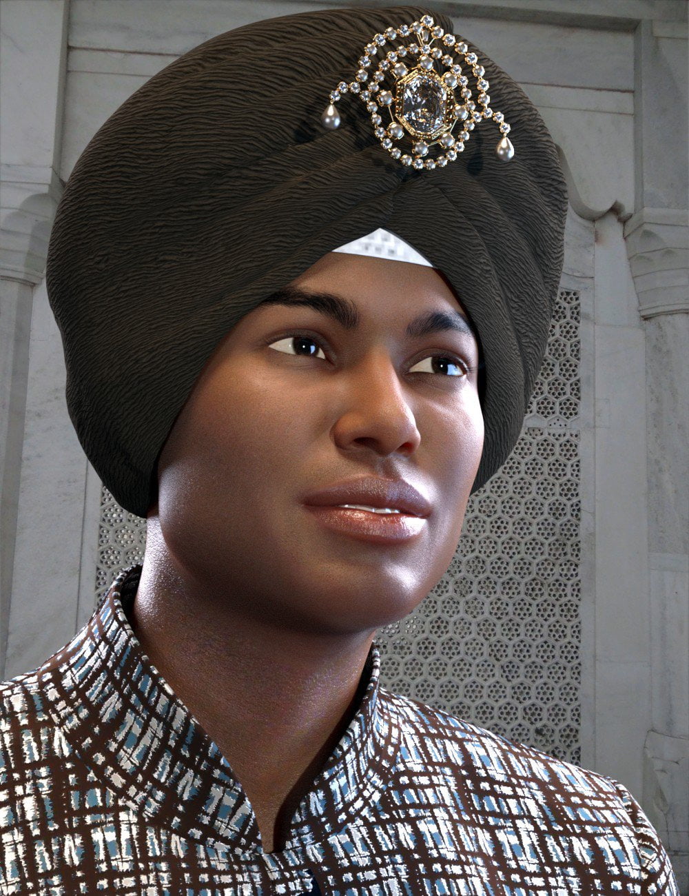 Morphing Turban and Beard for Genesis 8 Male(s)