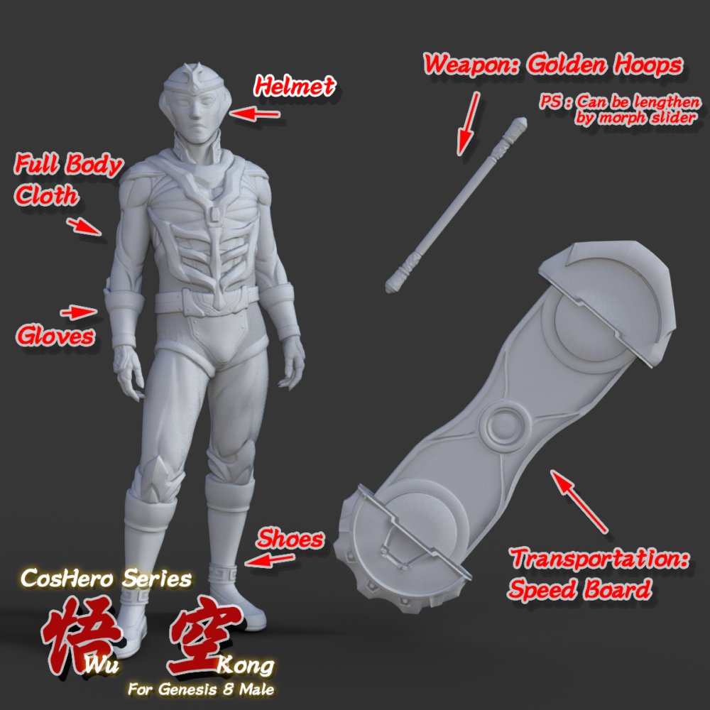 CosHeroSeries-WuKongForG8Male