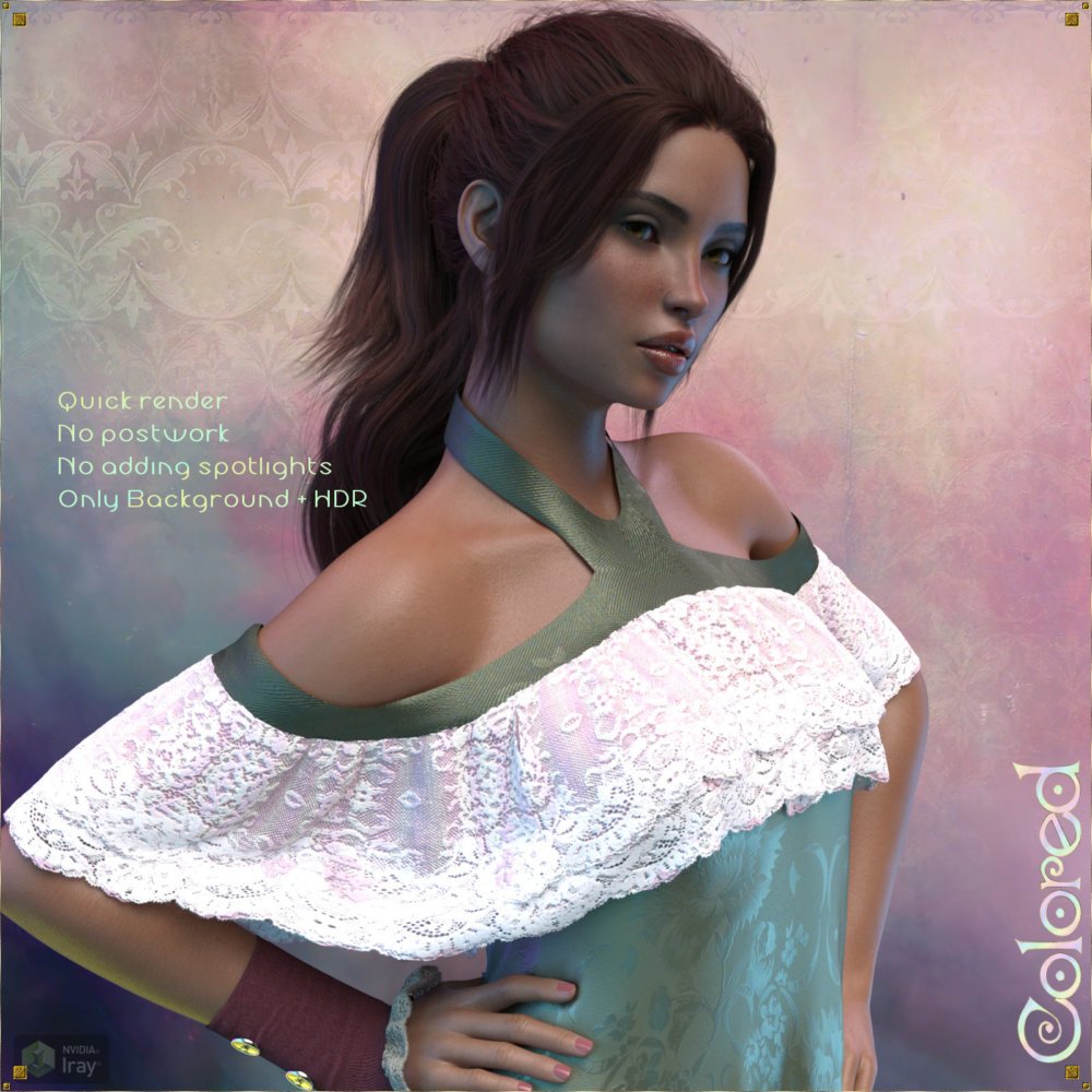 HDR & Backgrounds – Colored for DAZ Studio