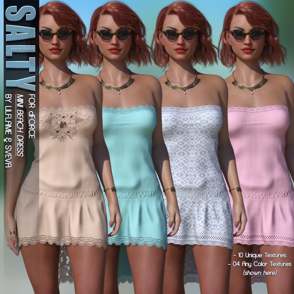 Salty for dForce Mini Beach Dress G8F