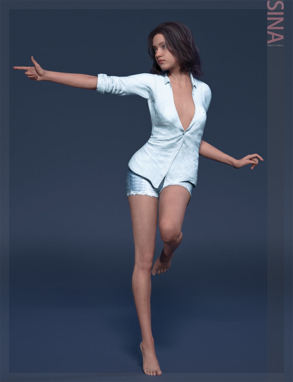 Sina HD & Smile HD Expression for Genesis 8 Female