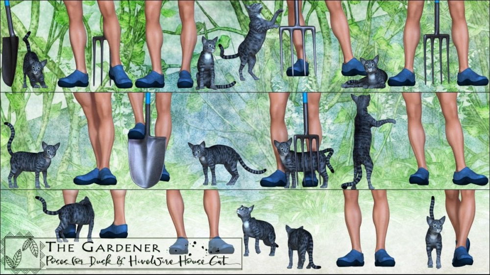 The Gardener Poses for Dusk and HiveWire House Cat