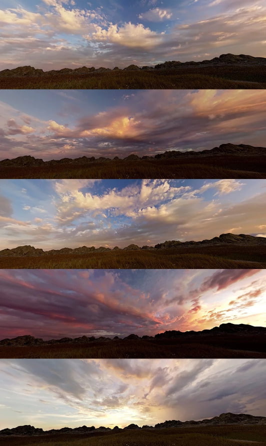 Orestes Iray HDRI Skydomes - Vanilla Evening